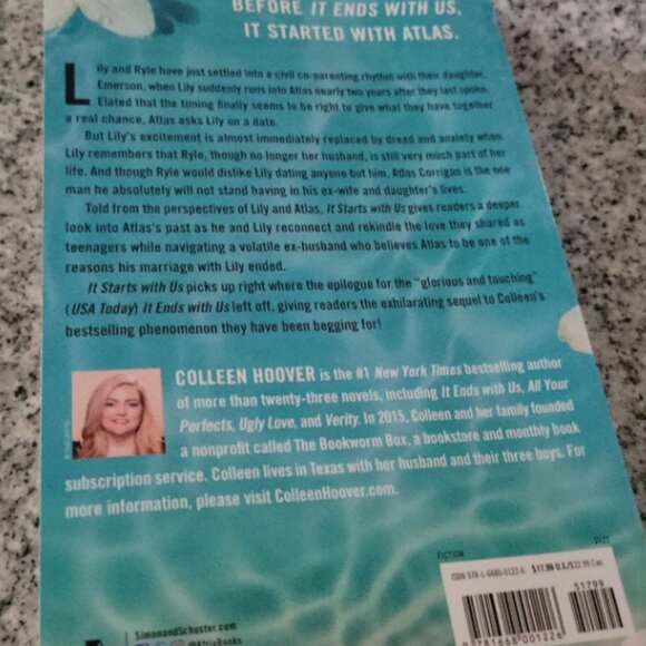 It Starts with Us by Colleen Hoover. Book - Picture 3 of 3